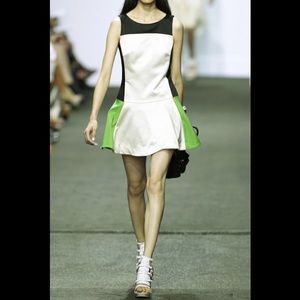 Rag & bone Sofia colorblock satin dress